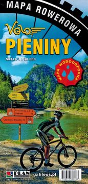 Pieniny 1:30.000. Laminirana karta za bicikle Velo. Izdanje 2024. Galileos