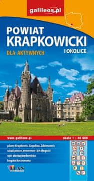 Županija Krapkowice i okolna područja za aktivne ljude / Krapkowice, Gogolin, Zdzieszowice. Turistička karta / Karta grada. Galileos