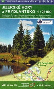 DE Jizerske Hory i planine Frydlantsko/Jizera. Vodootporna turistička karta 23. Surveying On Line