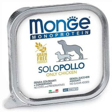 Monge Dog Monoprotein Solo piletina 150g