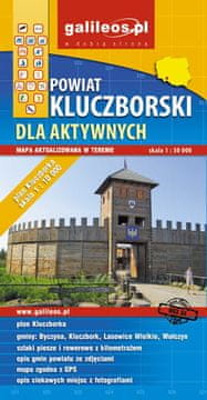 Okrug Kluczbork za aktivne ljude. Byczyna, Wołczyn, Kluczbok. Turistička karta. Galilej