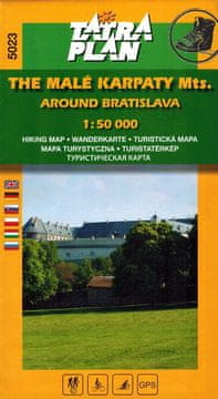Mali Karpati, područje Bratislave 1:50 000. Turistička karta 5023. Plan Tatri