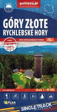 Zlatne ine / Rychlebskie Hory 1:40 000. Vodootporna turistička karta. Galilej