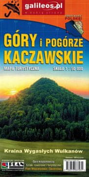 Kaczawské ine i podgorje 1:50.000. Laminirana turistička karta. Izdanje 2023. Galileos