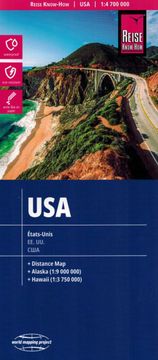 E.I. SAD / Sjedinjene Američke Države 1:4 700 000. Vodootporna cestovna i turistička karta. Objavljeno 2024. .