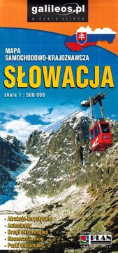 Slovačka 1:500.000. Cestovna i turistička karta. Galileos