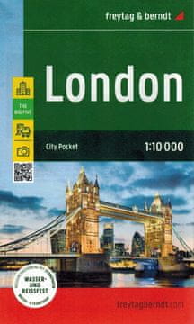 Freytag & Berndt Londonska vodootporna karta / plan grada u mjerilu 1:10.000. Objavljeno 2024.