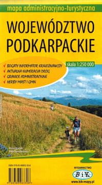Accent Bikes Potkarpatsko vojvodstvo / Podkarpacie 1:250.000. Administrativna i turistička karta.