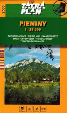 Pieniny 1:25.000. Turistička karta 2503. Plan Tatre