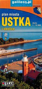 Ustka i Rowy. Karta / grada i okolice. Izdanje 2025. Galileos