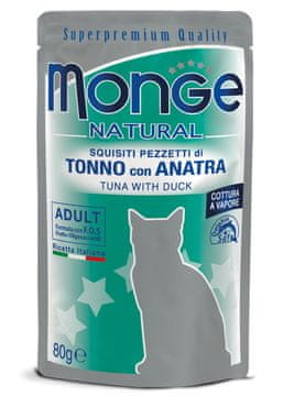 Monge Cat komadići tune s patkom 80 g