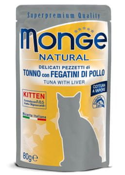 Monge Cat tuna za mačiće s pilećom jetricom 80 g