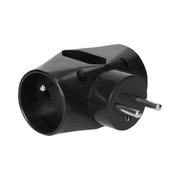 Orno Razvodnica 2x2P+Z, 1x2P/II, crna OR-AE-13221/B