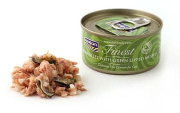 Fish Fish4Cats - Fileti tune sa zelenousnim školjkama - Mokra hrana za mačke 70 g