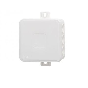 F-ELEKTRO Hermetička kutija V6, termoplastika 85x85x41 IP54, bijela - klik, 12 izbijajućih otvora F1.0289