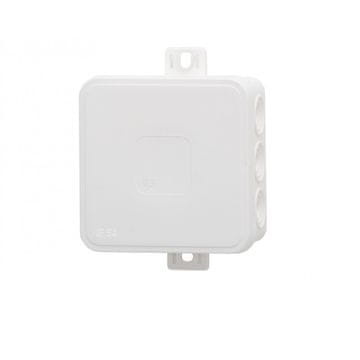F-ELEKTRO Hermetička kutija V7, termoplast 100x100x41 IP54, bijela, s klikom, 12 oslabljenja F1.0293