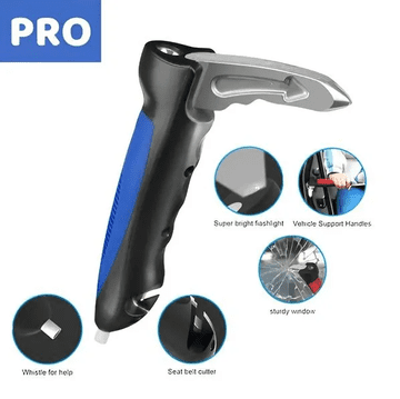 JOIRIDE® Pripomoć za ulazak u auto 5 u 1, sigurnosna ručka s LED svjetlom i rezačem pojasa | GRIPLO