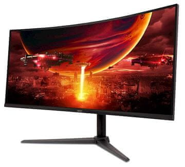 Acer Nitro ED340CUS3bmiipx monitor, 86,36 cm (34), 180 Hz zakrivljeni, crni (UM.CE0EE.301)