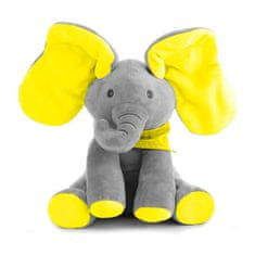 JOJOY® Interaktivni pjevajući plišani slonić, glazbena igračka za djecu | TRUMPY, žuta