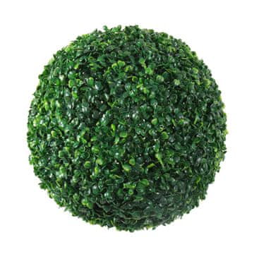 HOME & MARKER® Umjetna kuglasta biljka za vrt i terasu, zelena dekoracija otporna na UV i vodu, promjer 18 cm | TOPIORB Zelena