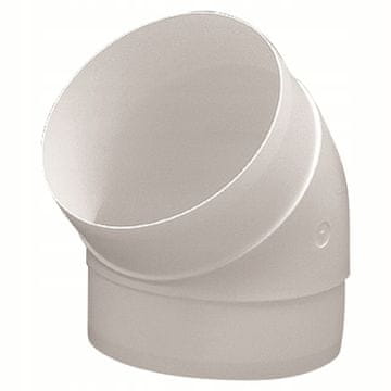 VENTS Okruglo koljeno 100 mm, ventilacija 45 stupnjeva, 491