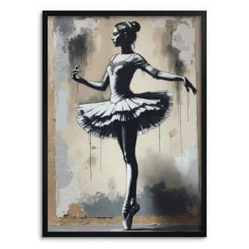 Slike Grafike Banksy stil Posteri za dnevni boravak Loft Street Art Balerina
