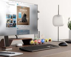 Natec MEDUSA bežična tipkovnica, Bluetooth / USB 2.4GHz, tihi prekidači, punjiva baterija, USB-C