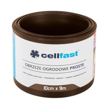 Cellfast Smeđi ravni vrtni rub 10 cm x 9,0 m