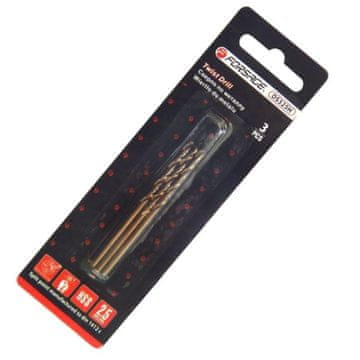 FORSAGE Set svrdala od 3 komada, svrdla za metal 1,5 mm HSS+Co