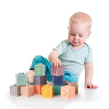 Canpol Mekane gumene senzorne edukativne kocke 12 komada