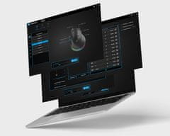 Natec CRAKE 2 PRO vertikalni žičani miš, 12800DPI, 6 tipki, tihi prekidači, RGB LED, ljubičasti