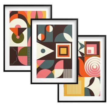 Zidni posteri s okvirima Moderne zidne slike Geometrija Apstrakcija