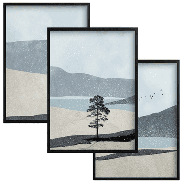 Set zidnih postera Zidne slike za dnevni boravak i uredski set 30x40
