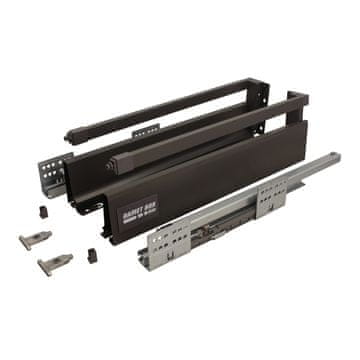 GAMET BOX2 ladica, kvadratna ograda, srednja, antracit, 550 mm