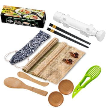 Kompletan veliki set za sushi sa štapićima za dvoje
