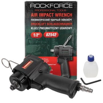 ROCKFORCE PNEUMATSKI UDARNI ODVIJAČ 600 Nm 1/2" KOMPAKTNI