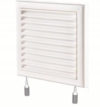 VENTS Kratka wentylacyjna z żaluzją 154x154 fi 100