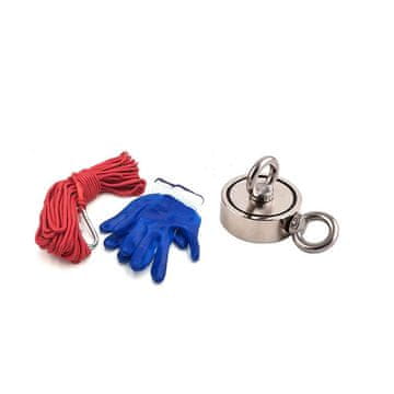 Bass Polska Set od 190 kg neodimskog magneta, užeta i rukavica