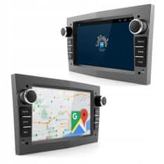 Radio 2GB RAM-a Opel 7" LCD GPS navigacija Android Auto WiFi GSM siva kamera