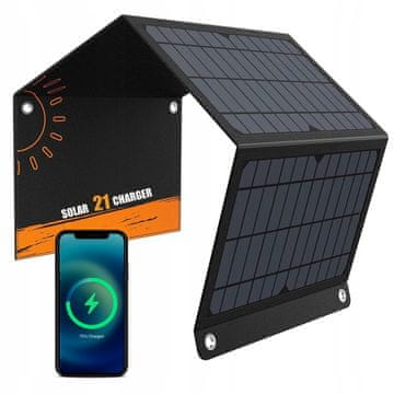 Solarni panel 21W 3.5A sklopiva putna podloga solarni punjač 2x USB