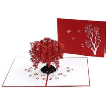 Mo 3D Pop-up čestitka za Valentinovo Romantični javor