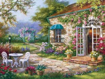 Mo Cvjetna veranda s dijamantnim vezenjem 45x58 cm
