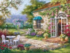 Mo Cvjetna veranda s dijamantnim vezenjem 45x58 cm