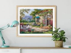 Mo Cvjetna veranda s dijamantnim vezenjem 45x58 cm