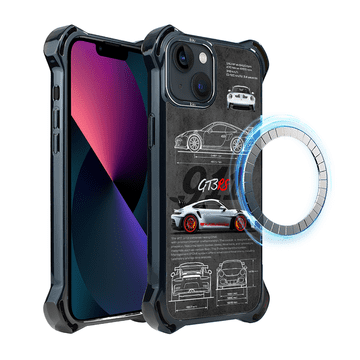 Futrola za iPhone 13 IBIZU DropGuard Ultra s MagSafeom, TechDrive, 911 GT3 RS