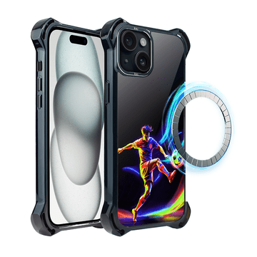 DropGuard Ultra maska za iPhone 15 IBIZU s MagSafeom, #ElectroMove, U ritmu nogometa