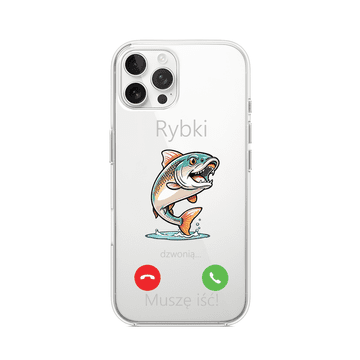 Futrola za iPhone 12 Pro, prozirna, fleksibilna silikonska, s uzorkom ribe