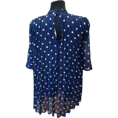 Nikcorp Haljina do koljena elegantna i udobna, prozračna ljetna haljina za svaki dan i posebne prilike, tamnoplava, vel. 34