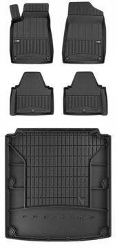 Set 3D gumenih tepiha i prostirki Peugeot 607 Sedan