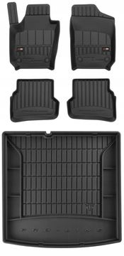 Set 3D gumenih tepiha Skoda Fabia 3 Kombi 2014-2022 d